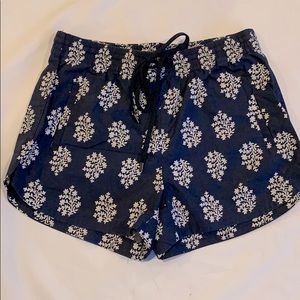 Navy and white JCrew shorts XXS